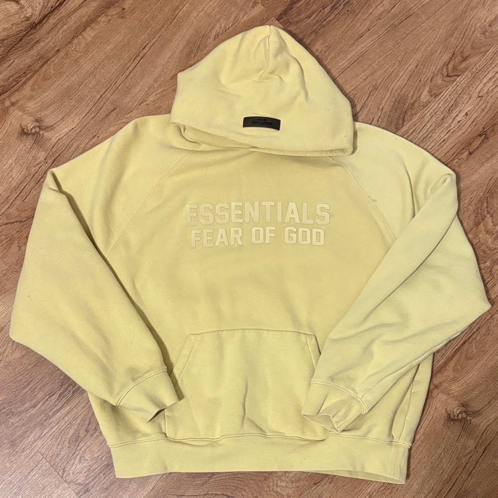Essentials Light Yellow Hoodie - image 1